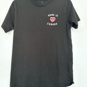 Home is Canada Peace Collective x McDonalds Black Short Sleeve Tee